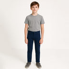 Pantalón Básico Para Niño Mod.520 Marca Mayoral® Azul Oscuro Liso 12 Años