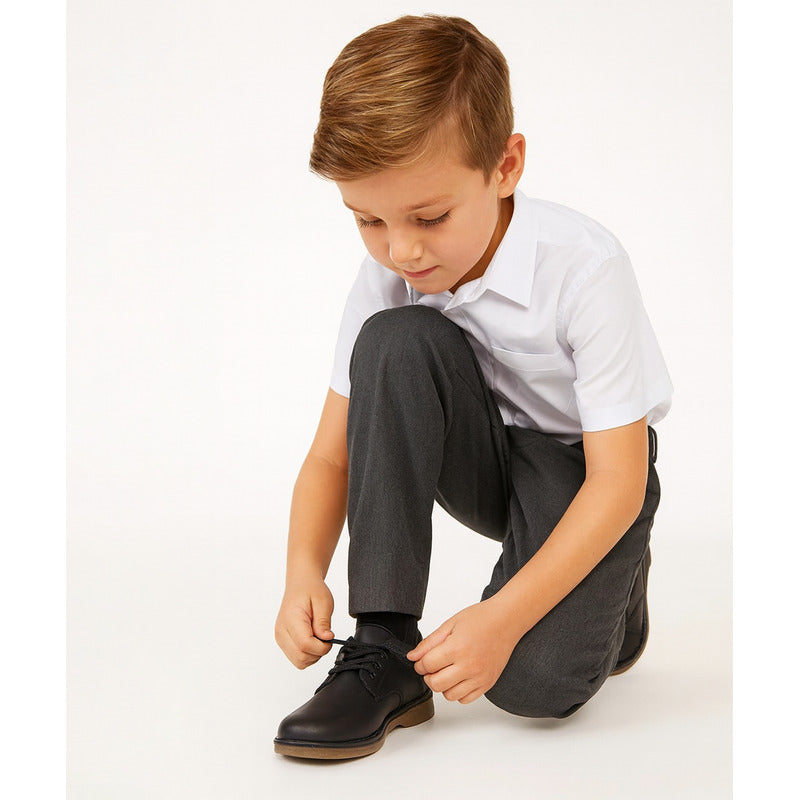 Zapato Escolar De Niño Mod.80808-a Marca Coqueta Y Audaz®