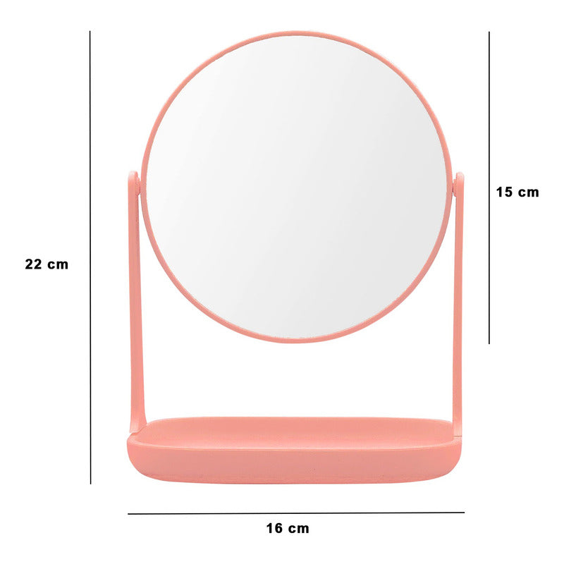 Espejo De Mesa Con Base Tocador De Maquillaje