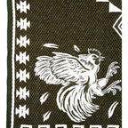 Jorongo Gaban Artesanal Mexicano Colores Gallos Verde Musgo Gallos Xg