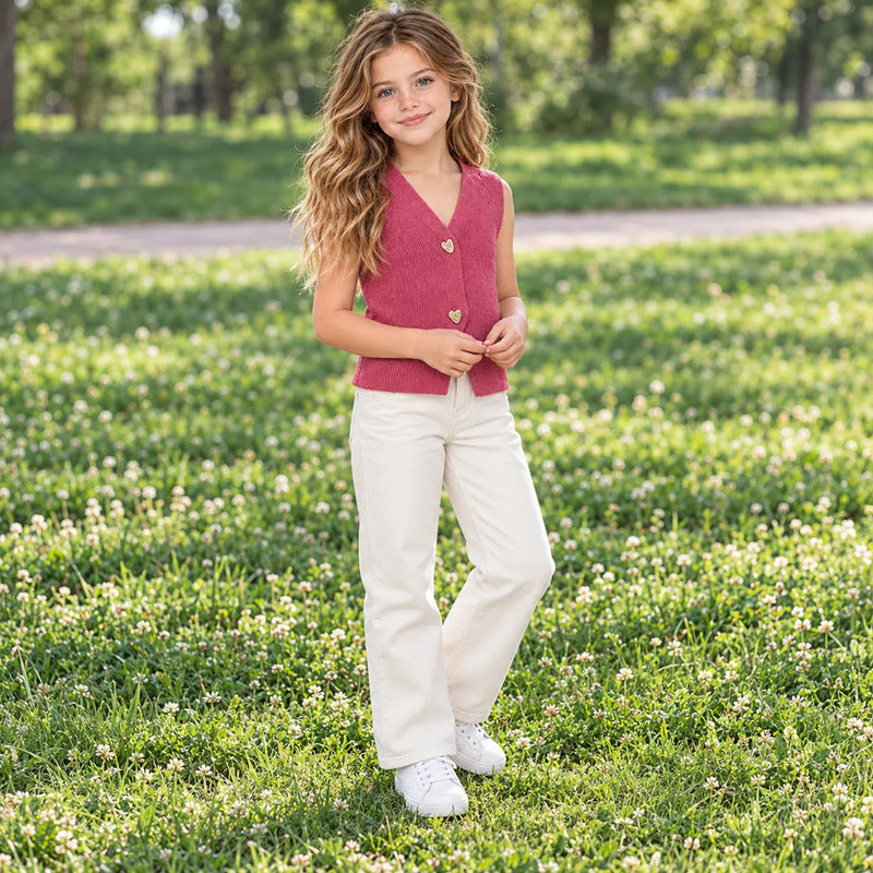 Chaleco Ligero Casual Para Niña Mod.3385 Marca Mayoral® Petalo Lisa 6 Años