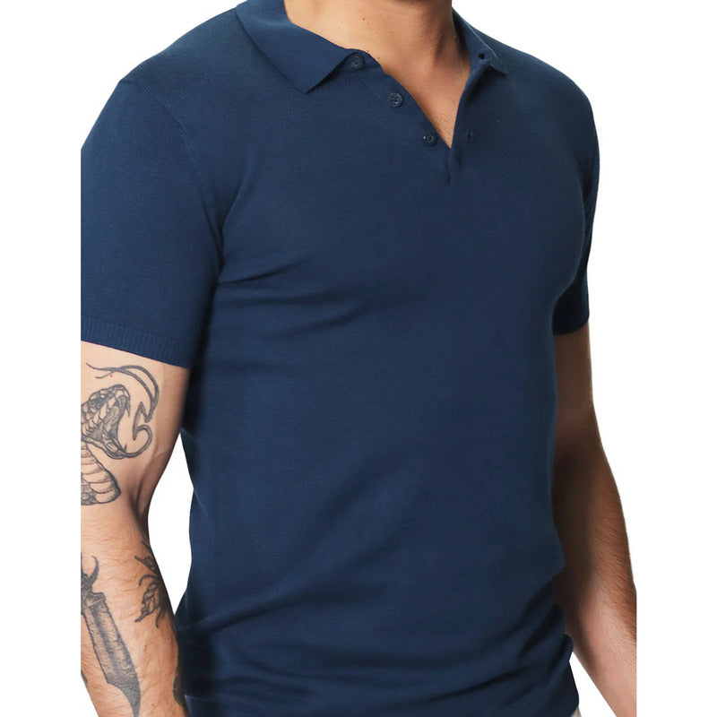 Playera Polo Casual Para Hombre Mod. A41452 Marca Bobois®