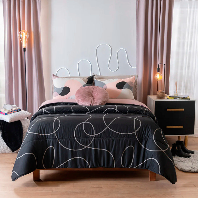 Set De Edredon Qs/mat Comforter 2.25x2.35m Marca Vianney®