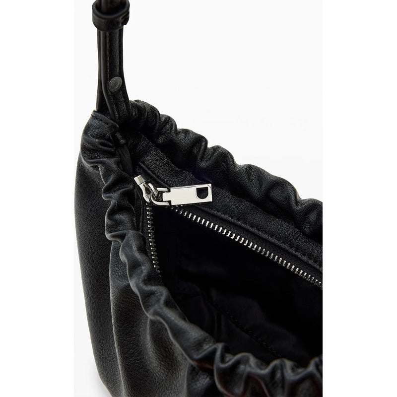 Bolso Pequeño Para Mujer 26sayp04/3000 Marca Desigual® Negro Lisa Níquel