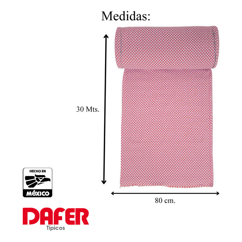 Rollo De Tela Domino 50% Algodón 30mx1.5m Marca Dafer®