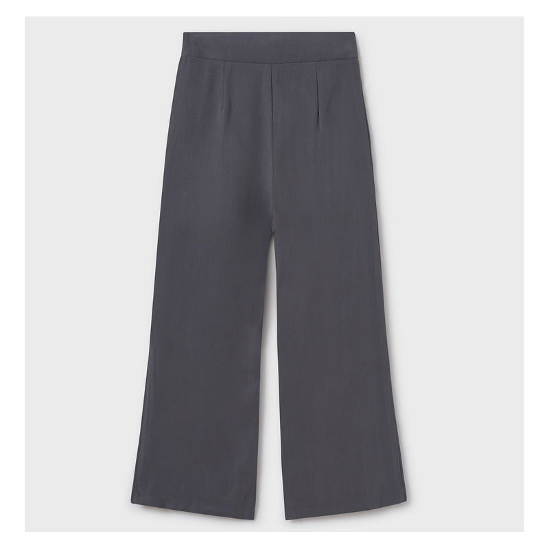 Pantalón Acampanado Para Niña Mod.6534 Marca Mayoral® Gris Oscuro Liso 12 Años