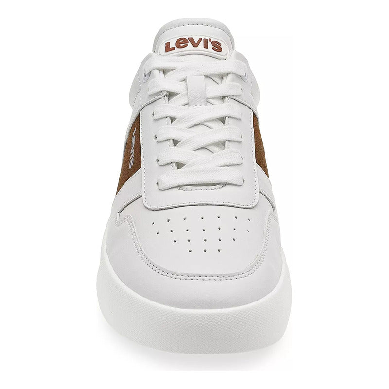 Tenis Casual Para Hombre Mod. L2125472 Marca Levi's® Blanco Lisa 27.5 Mx