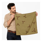 Pañuelo Multiusos Ligero Diseño Tradicional 55x55cm Verde Oliva Toros Unitalla