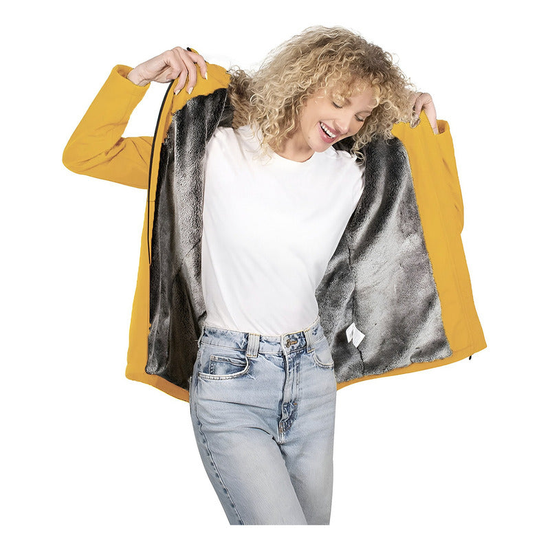 Chamarra Softshell Para Dama M.dw86-pol7888h Greenlander® Amarillo M Lisa