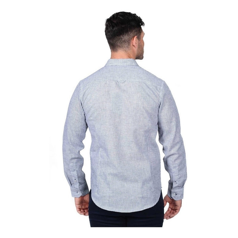 Camisa Cuadros Manga Larga Marca Bobois