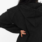 Suéter Poncho Canguro Artesanal Hoodie Acrilico Colores