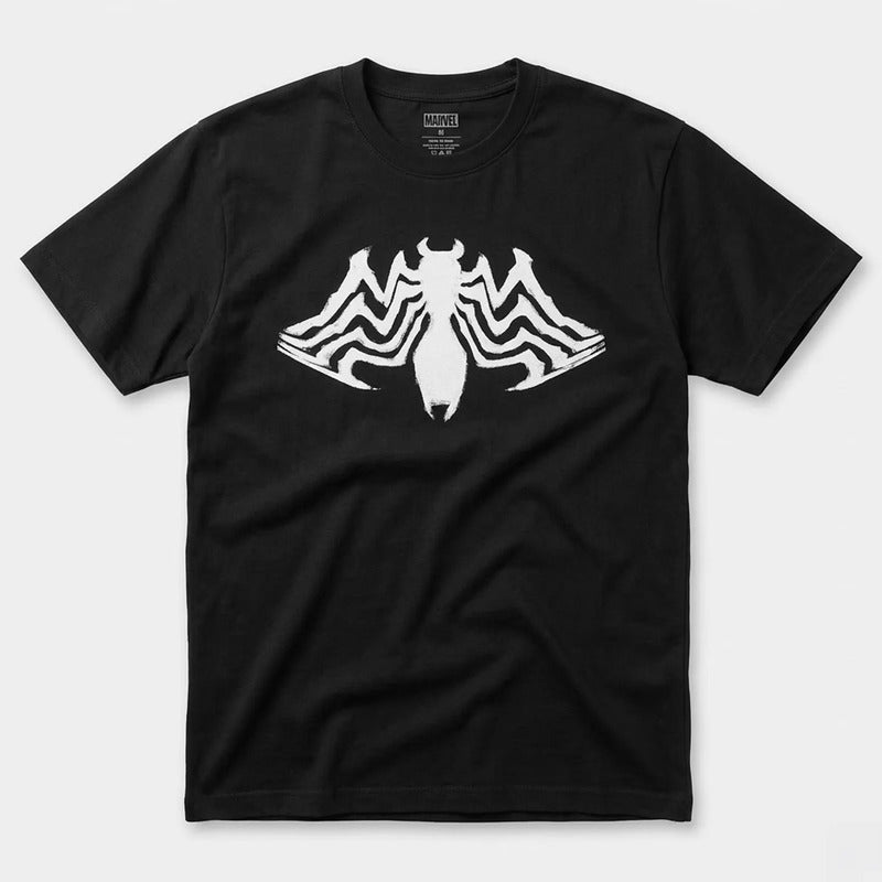 Playera Oversize Fit De Hombre Venom Mascara De Latex® Negro Venom G Lisa