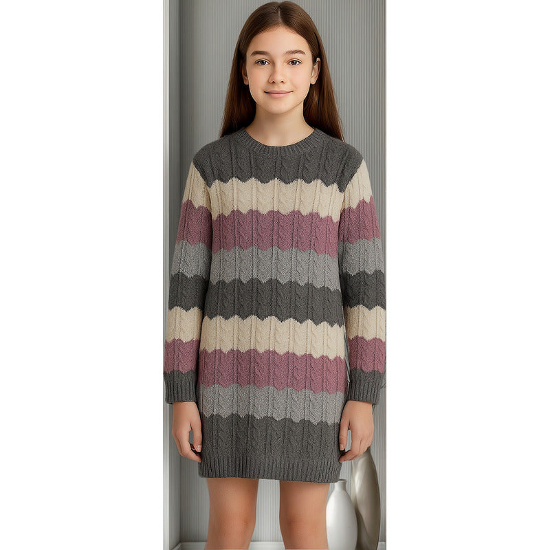 Vestido Tejido Tricot Para Niña Mod.7984 Marca Mayoral® Lavanda Tricot 18