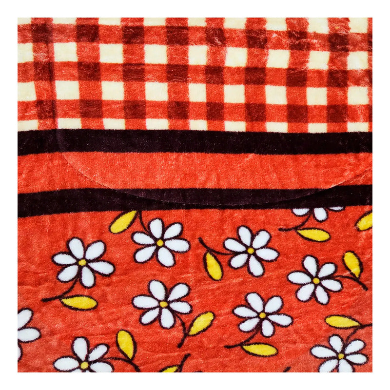 Edredón Borrega Soft Sobrecamero 2x2.20m Marca Providencia® Multicolor Florencia