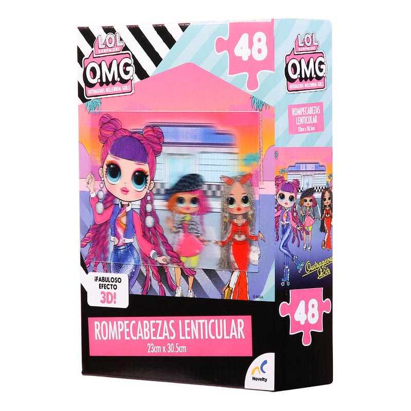 Lol Surprise Rompecabezas Lenticular 23x30 Cm 48 Pz Novelty