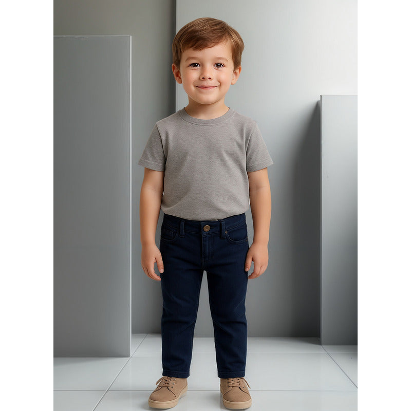 Pantalón Gabardina Para Niño Mod.3517 Marca Mayoral® Azul Marino Liso 3