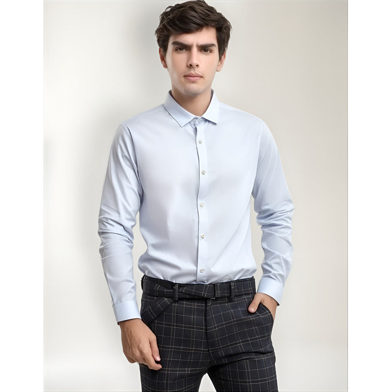 Camisa Lisa Formal Para Hombre Mod.cccn Marca Lob®