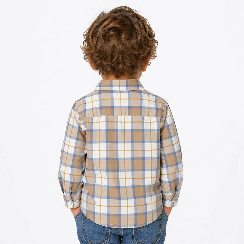 Camisa Casual Para Niño Mod.2109 Marca Mayoral® Cereal Geométrico 3 Años