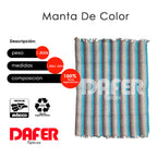 Cobija Mexicana Manta De Color Rayas Económica