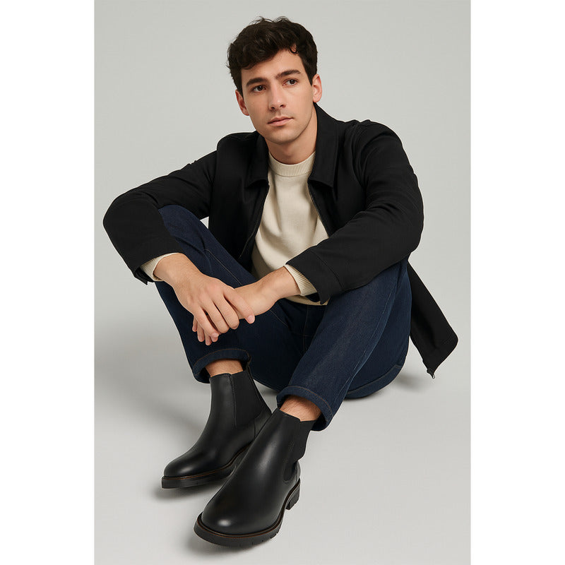 Bota De Piel Chelsea Para Caballero D2225852 Marca Dockers®