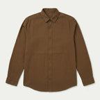Camisa Lino Regular Fit Para Hombre Mod. Le2601 Roosevelt® Café Lisa G