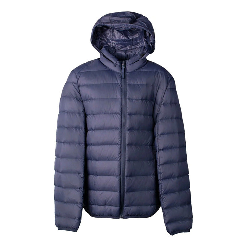 Chamarra Capitonada Para Niño Mod. Bw83-pol8884 Greenlander® Azul Oscuro Ch Lisa