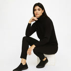 Tenis Tejido Para Mujer Mod.105111 Marca Flexi® Negro Tejida 25 Mx