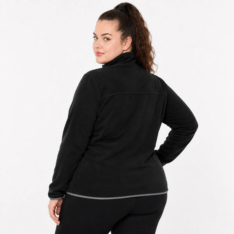 Sudadera Fleece Plus Size Mujer Dw86-fce7597xl Greenlander® 2x Negro Lisa