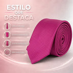 Corbata Elegante Para Hombre Eventos Y Negocios Marca Cotu® Fucsia Texturizado 164 Cm
