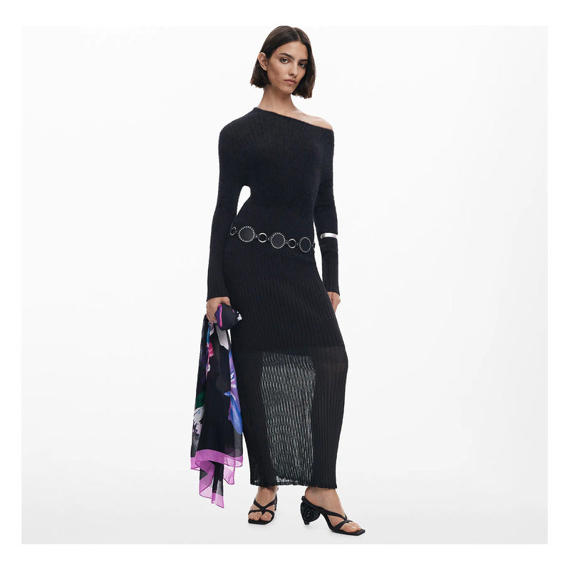 Chalina Ligera Suave Casual Para Mujer Marca Desigual® Multicolor 25wawa23/2000 Unitalla