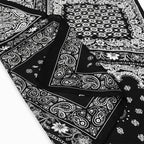 Mascada Ejecutiva De Satín Cuadrada Fina Para Mujer Multicolor Boho Monocromo Unitalla