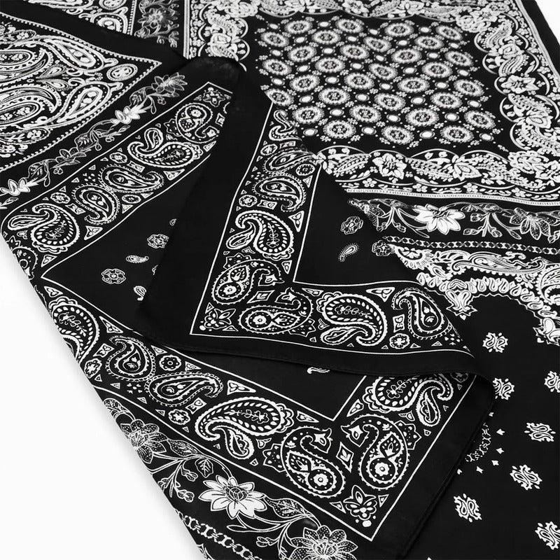 Mascada Ejecutiva De Satín Cuadrada Fina Para Mujer Multicolor Boho Monocromo Unitalla
