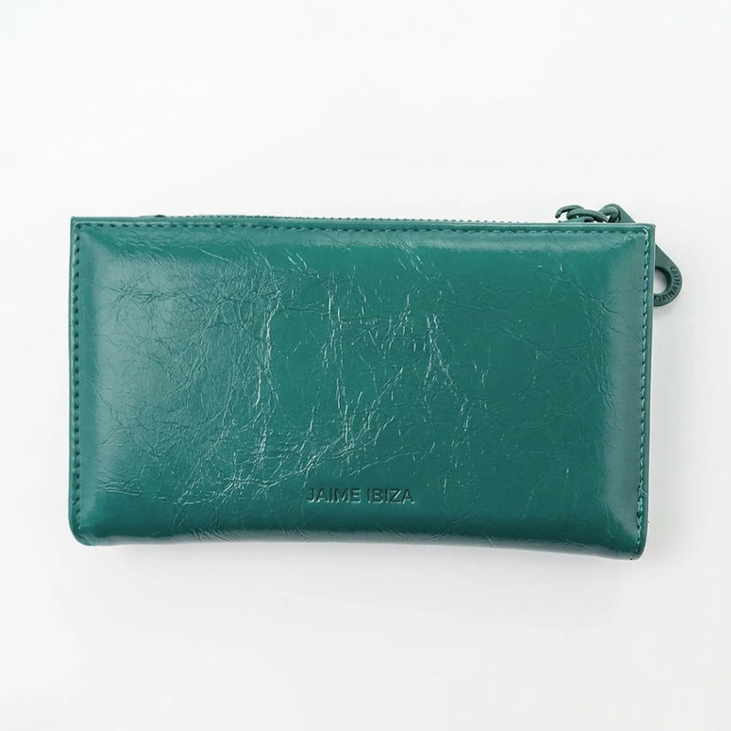 Cartera Con Monedero Para Mujer Mod. Ji 552  Jaime Ibiza® Peltre Liso