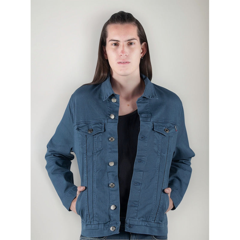 Chamarra De Mezclilla Para Hombre Mod.blue Marca Oggi®