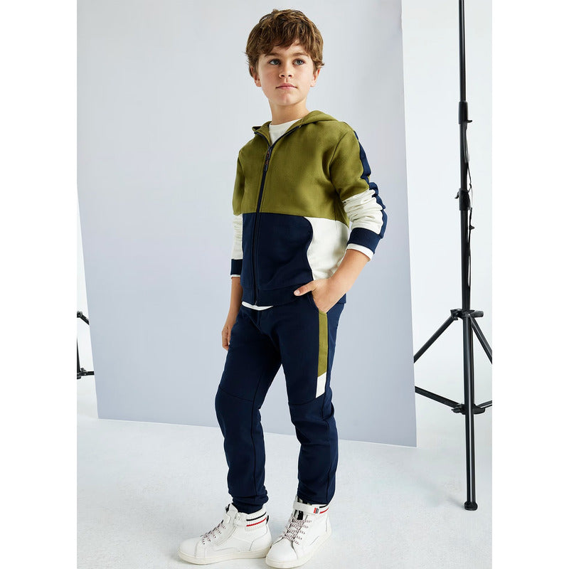 Conjunto Deportivo Para Niño Mayoral Modelo 7841  Mayoral® Verde Musgo Lisa 18