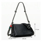 Bolso Mediano Para Mujer Mod. 26saxp61/2000 Desigual® Negro Lisa Níquel Multicolor