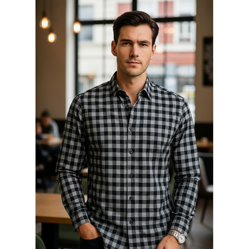 Camisa Semi-formal Para Caballero Mod.b55314 Marca Bobois®