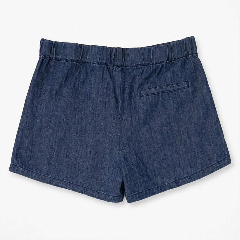 Falda Short Casual Para Niña Mod. Zkgap0402 Marca Zippy® Mezclilla Lisa 6-7 Años