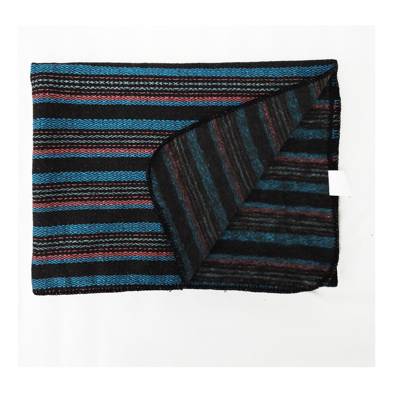 Frazada De Viaje Artesanal Con Almohada Set De Descanso