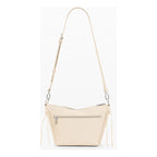 Bolso Mediano Con Tachuelas Y Flecos 26saxpar/1008 Desigual® Beige Lisa Níquel