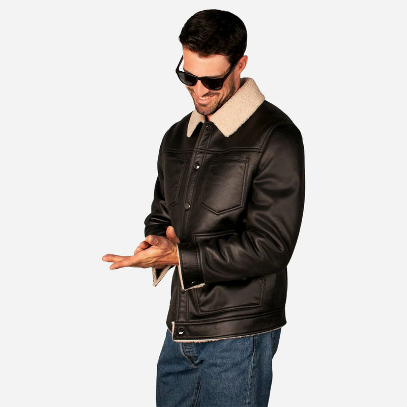 Chamarra Para Caballero Tacto Piel M.cw89-7284 Greenlander®