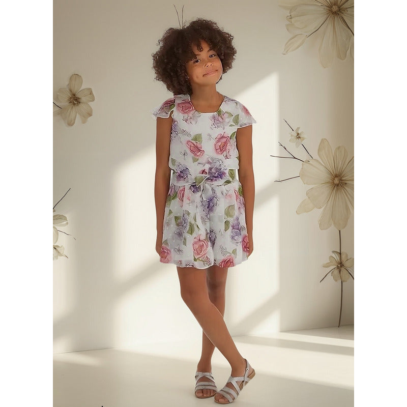 Vestido/mono Para Niña Floreado Marca Mayoral®