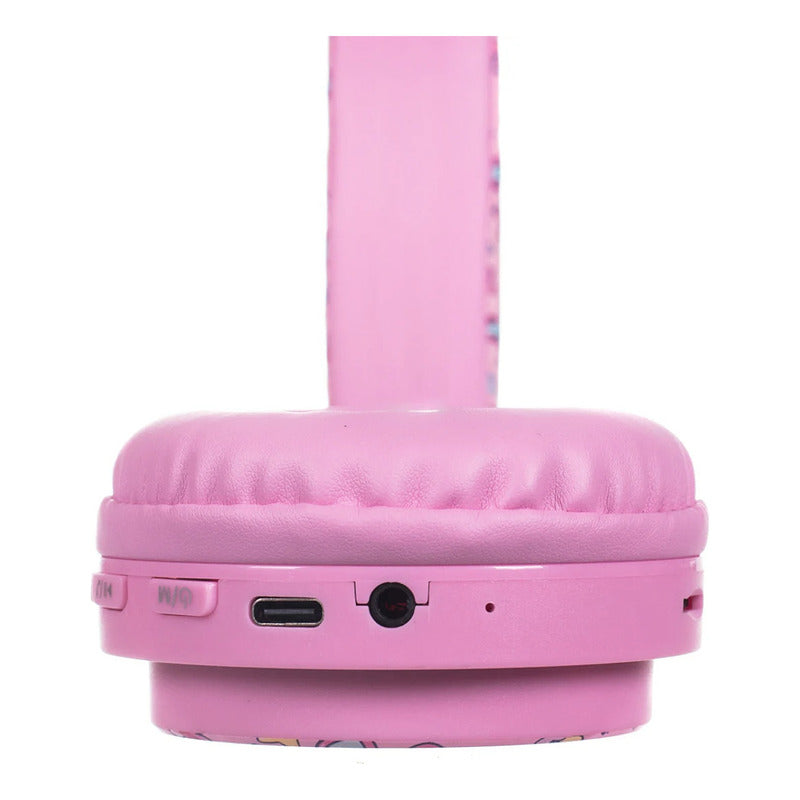 Audífonos Diadema Para Niños Bluetooth Marca Onix® Rosa
