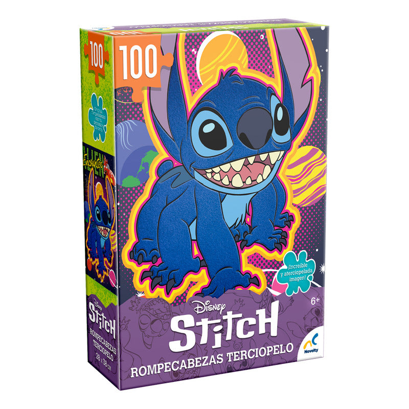 Rompecabezas De Terciopelo Stitch 100 Piezas | Puzzle Suave Disney Infantil Regalo Original Niños Fans Coleccionable