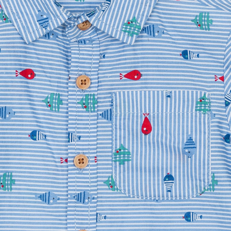 Camisa Casual De Bebé Mod. 317-3002al Marca Losan®