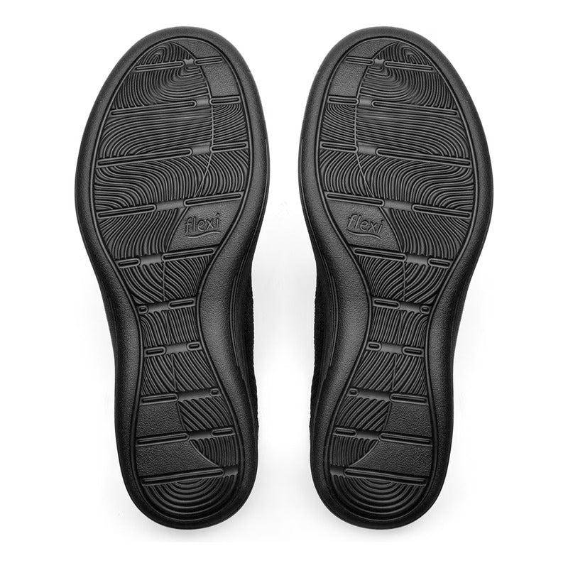 Zapato Flats Confort De Tela Mujer Mod.104927 Marca Flexi®