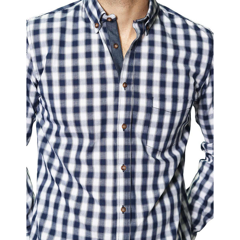 Camisa Para Hombre Regular Fit Mod. B45104 Marca Bobois®