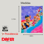 Cobertor Ligero Super Suave Matrimonial Diseños Providencia® Paw Patrol Torre 850 G Multicolor