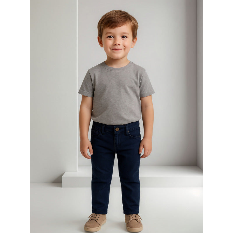 Pantalón Gabardina Para Niño Mod.3517 Marca Mayoral® Azul Marino Liso 5