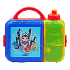 Lonchera Infantil De Plástico Con Botella Diseños Varios